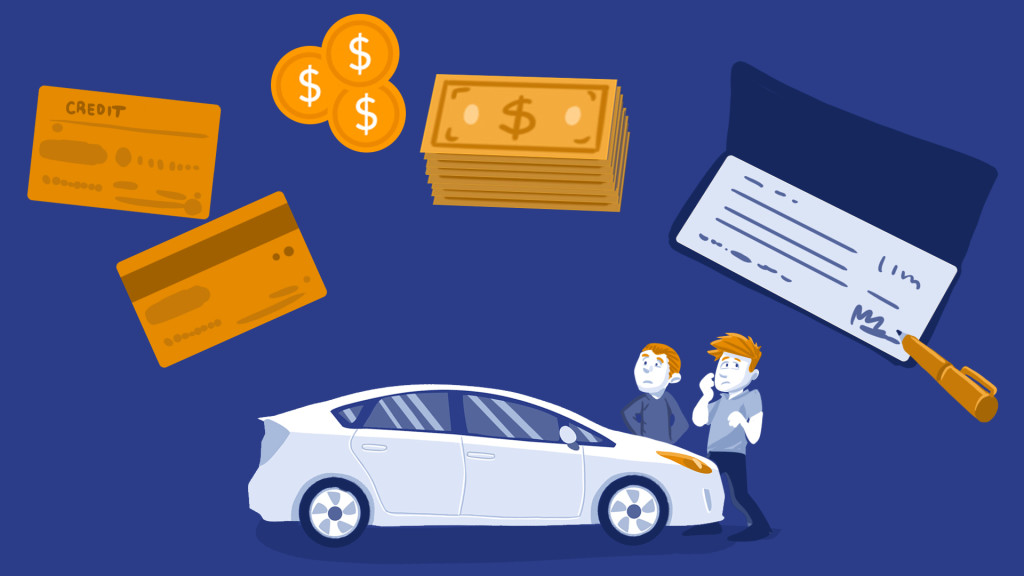 how do you pay for a used car