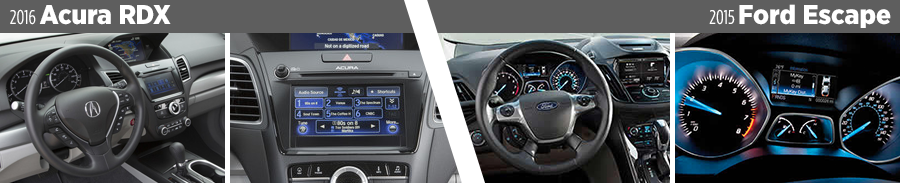2016-acura-rdx-vs-2015-ford-escape-interior