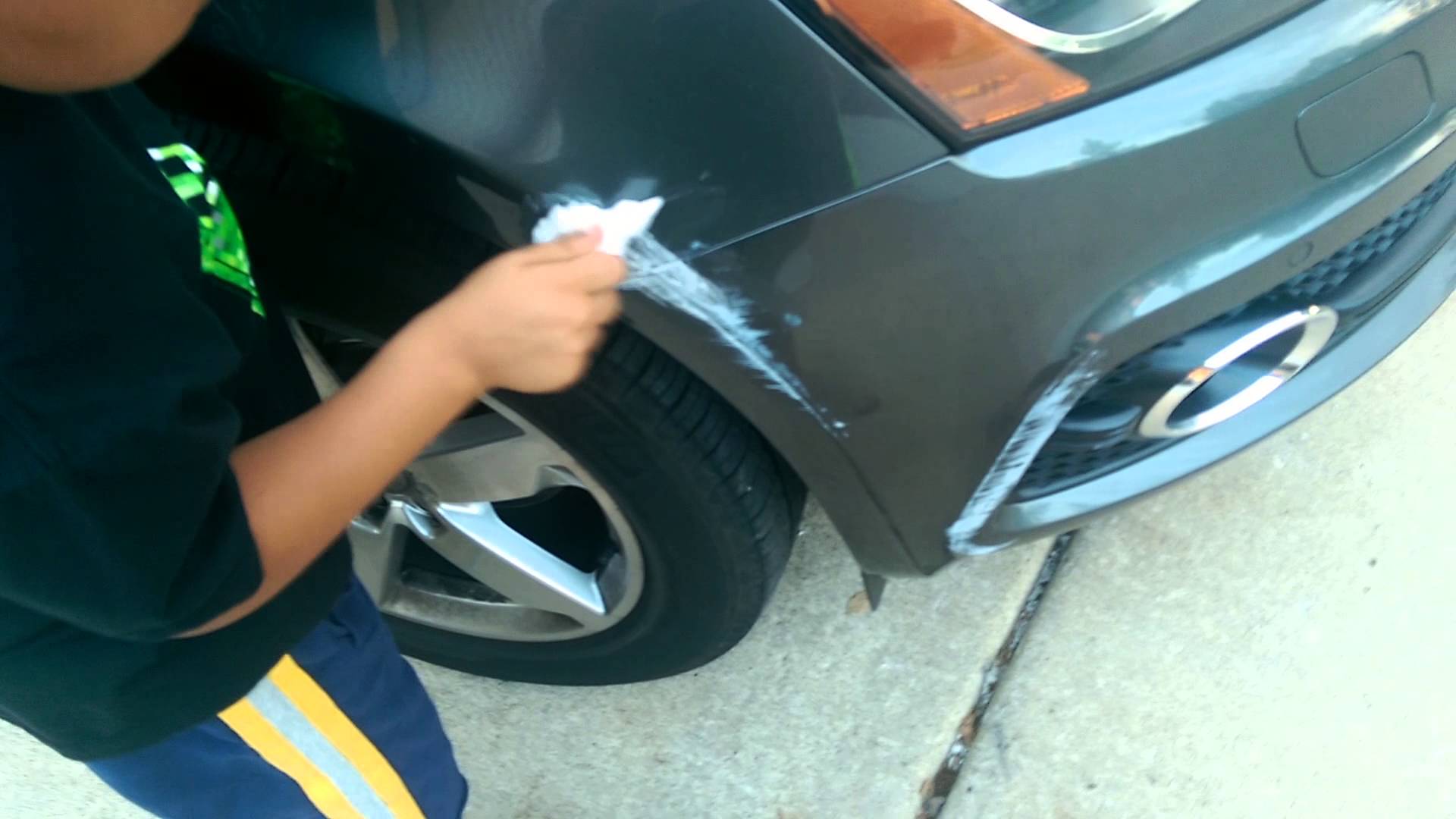 Removing Paint Scrapes From Car Bumper Removing Paint Scrapes From Car Bumper