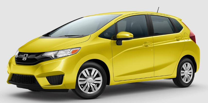Yellow 2017 Honda Fit